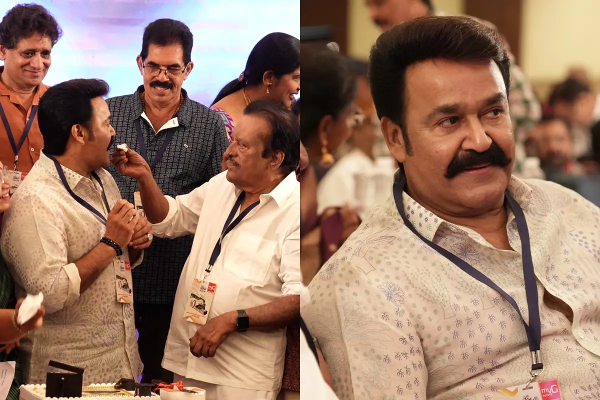 80 മദ്രാസ് മെയില് കൂട്ടായ്മ മോഹന്ലാലിന്രെ പിറന്നാള് ആഘോഷിച്ചപ്പോള് | ഫോട്ടോ; ആകാശ് എസ്. മനോജ്/ മാതൃഭൂമി