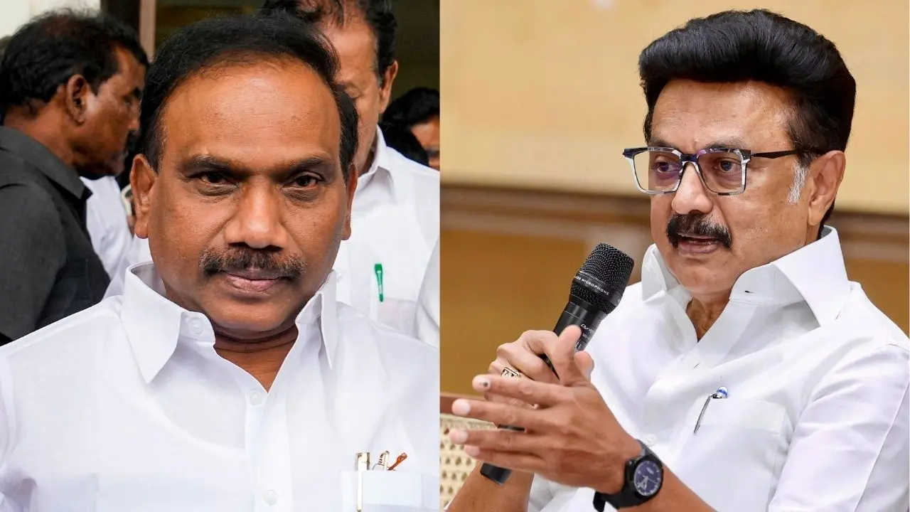 എ. രാജ, എം.കെ. സ്റ്റാലിൻ | Photos: PTI