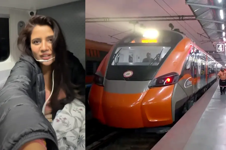 Woman Shares First Ride Experience Inside Vande Bharat Sleeper Train As Video Goes Viral