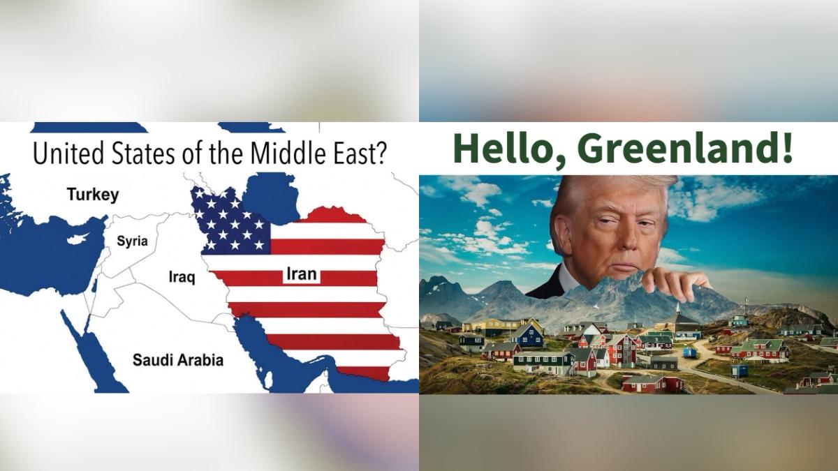 ‘United States of Middle East?’ Trump shares shocking Iran map on Truth Social; pokes Greenland too