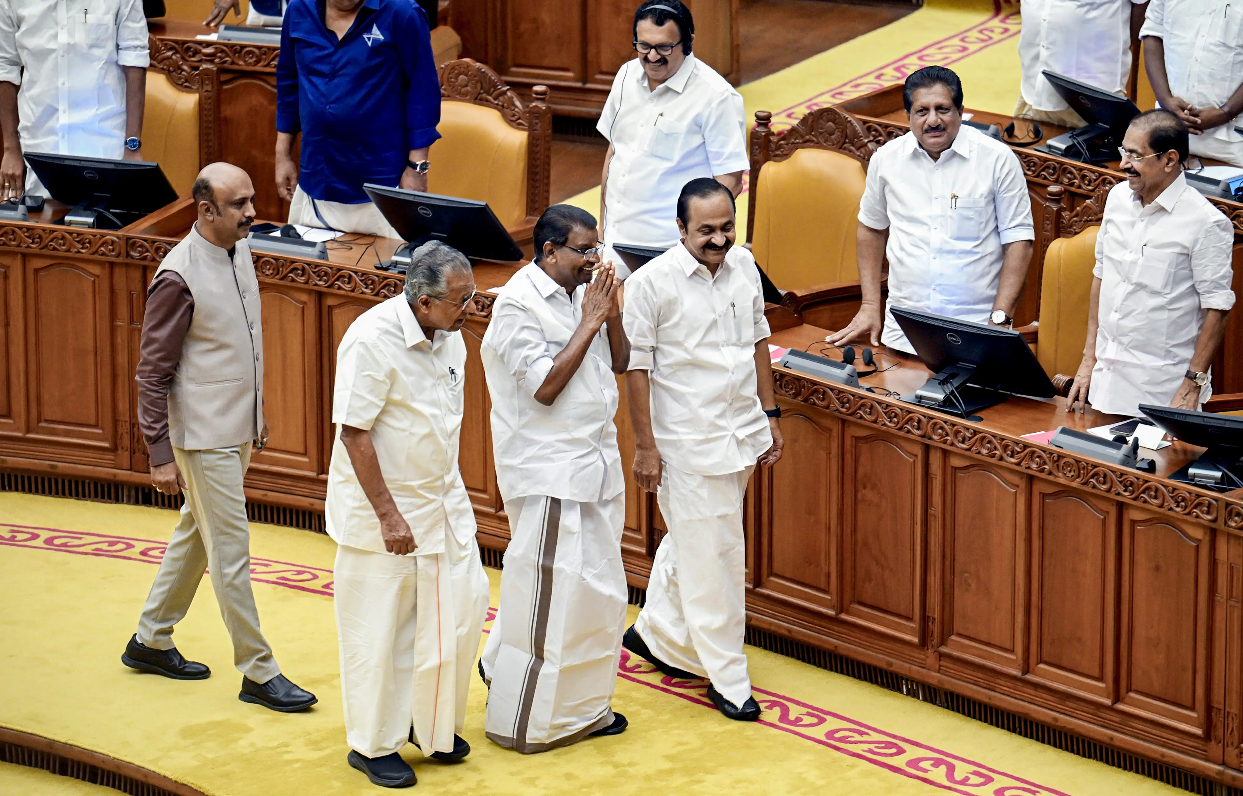 നിയമസഭയില്‍നിന്നുള്ള ദൃശ്യം |ഫോട്ടോ:PTI
