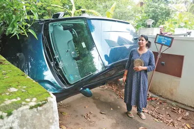 ‘Elephant lifted my car with me inside’; Woman’s terrifying escape in Thrissur