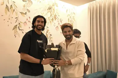 The all-rounder and the icon: Venkatesh Iyer meets Allu Arjun