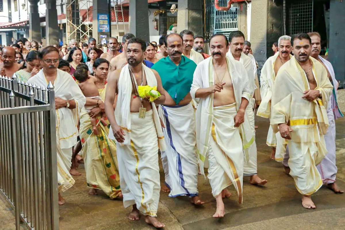 Kerala Chief Minister VD Satheesan visits the Guruvayur Sree Krishna Temple, in Thrissur, Kerala, Sunday, May 24, 2026 (Photo: PTI)