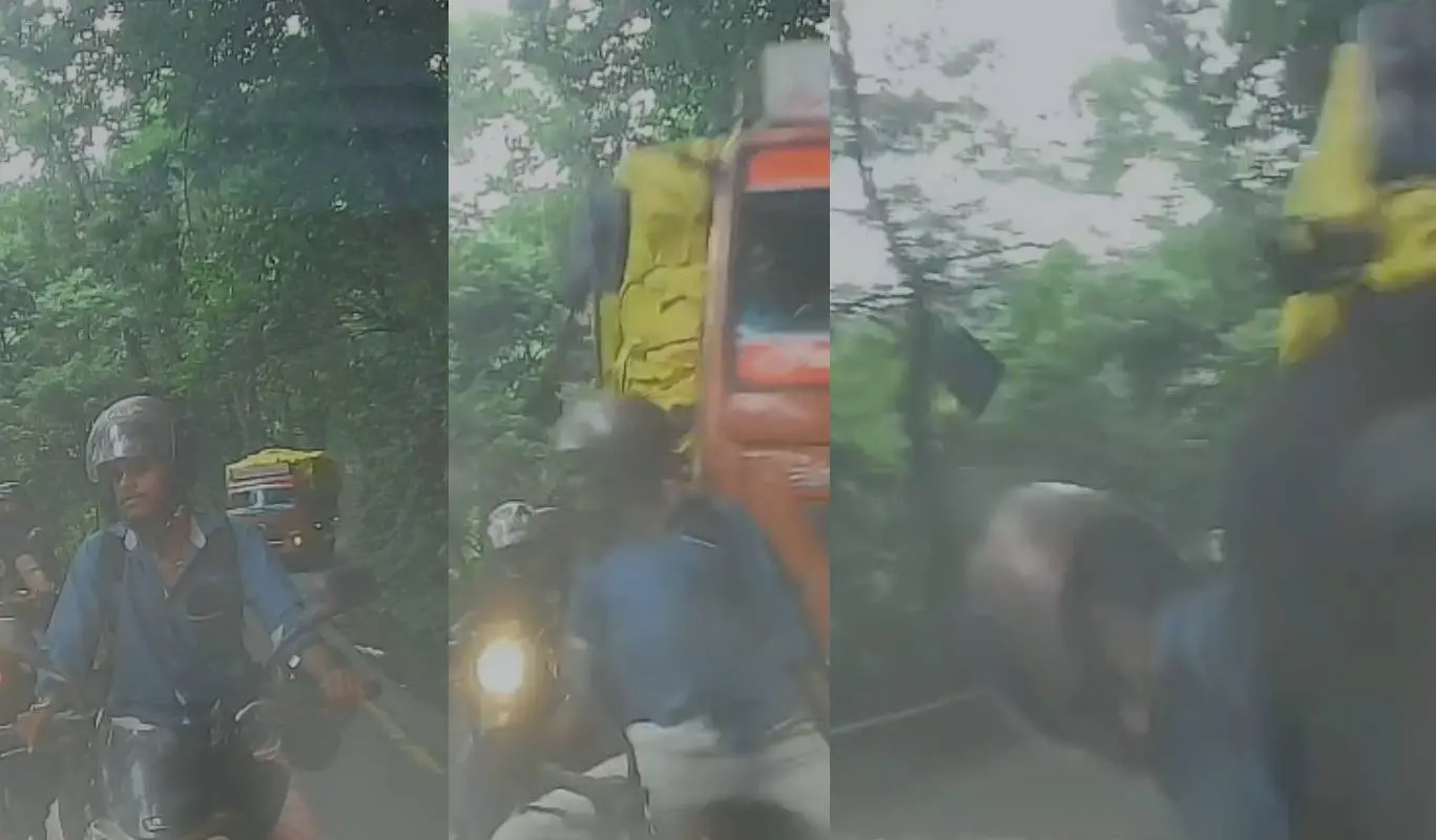 അപകടത്തിന്റെ ദൃശ്യങ്ങളില്‍നിന്ന്‌