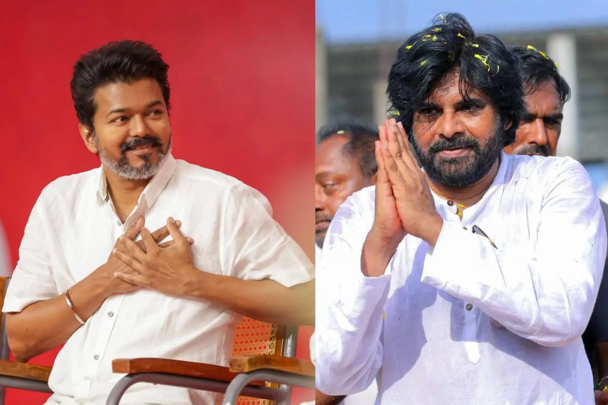 വിജയ്, പവൻ കല്യാൺ | ഫോട്ടോ: PTI, ANI