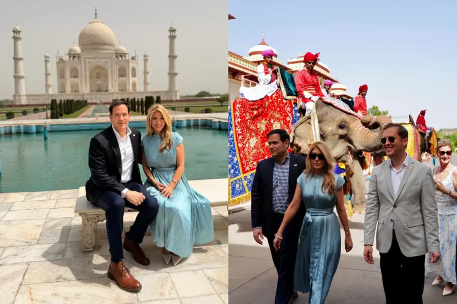 US Secretary of State Marco Rubio explores India's iconic heritage sites ahead of the Quad Summit