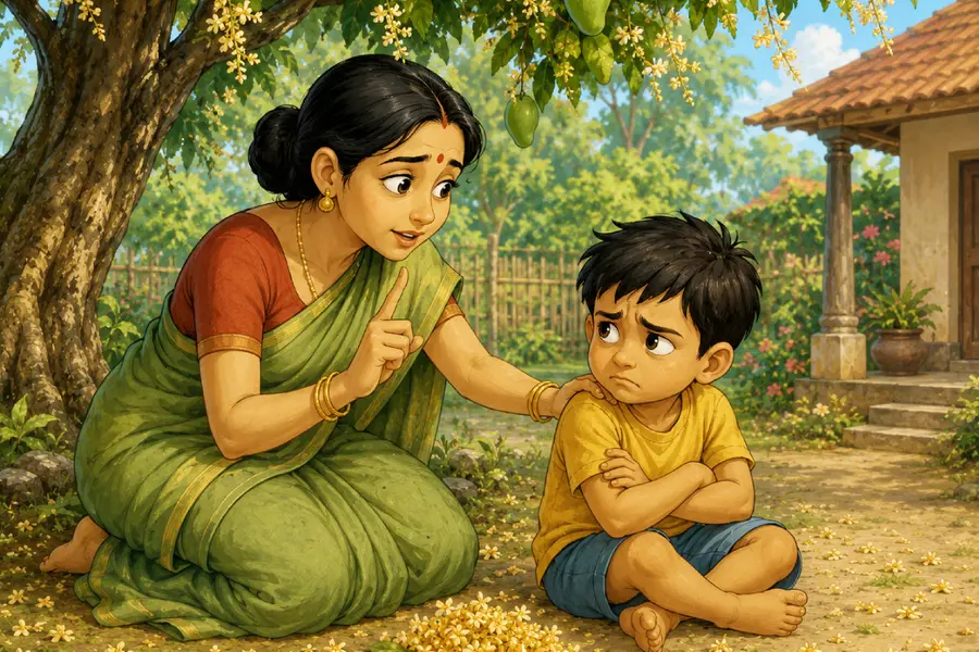 mother and kid