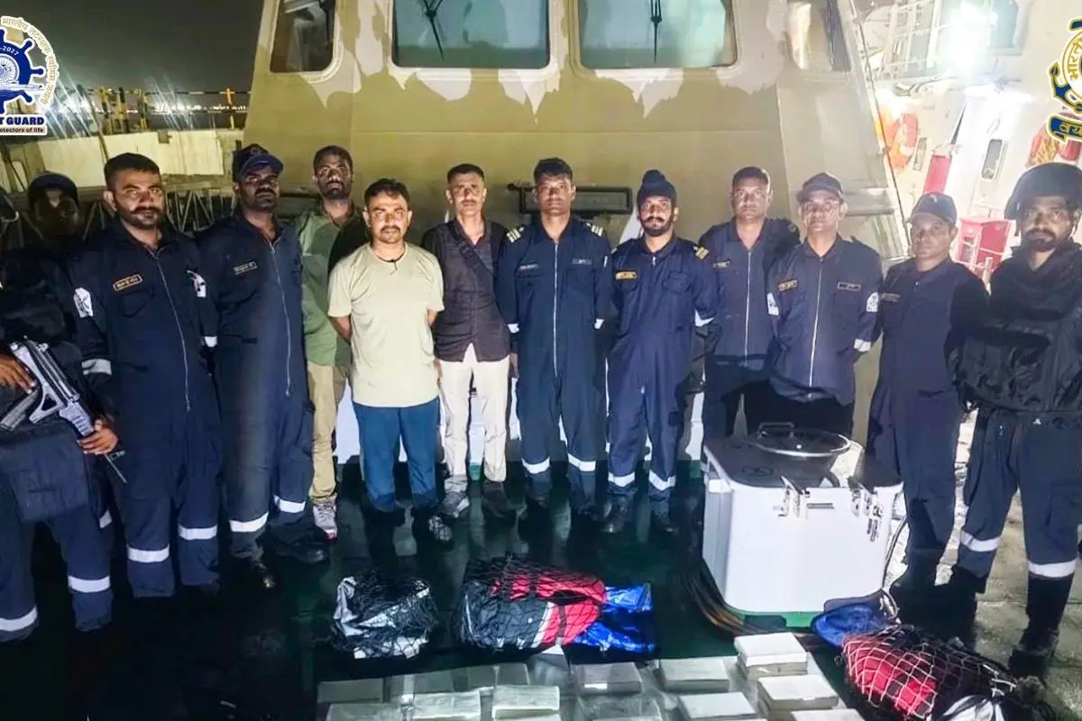 Cocaine Worth ₹1,150 Crore Recovered Near Mundra Coast