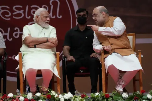 Narendra Modi with Amit Shah | Photo: AP