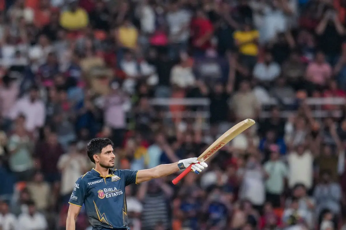 Gujarat Titans' captain Shubman Gill celebrates his century during the Indian Premier League (IPL) 2026 Qualifier 2 T20 cricket match between Gujarat Titans and Rajasthan Royals, in New Chandigarh, Friday, May 29, 2026 (Photo: AFP)
