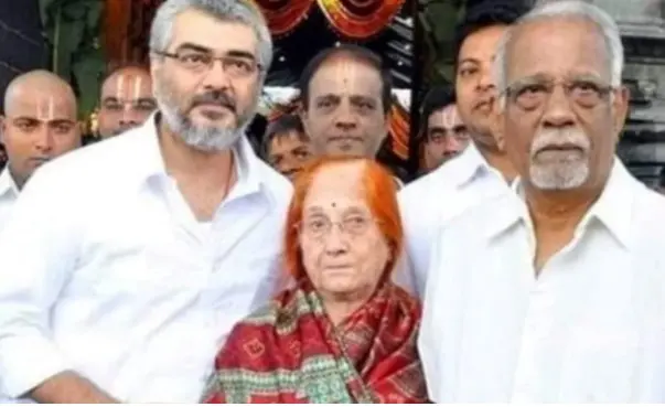 Ajith with his mother and father | X