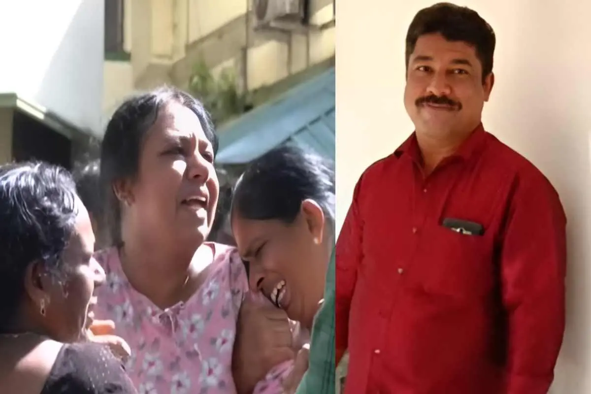 മെഡി. കോളേജ് ആശുപത്രിക്ക് മുന്നില്‍ പൊട്ടിക്കരയുന്ന റീജിത്തിന്റെ ബന്ധുക്കള്‍, മരിച്ച റീജിത്ത് | Screengrab: Mathrubhumi News