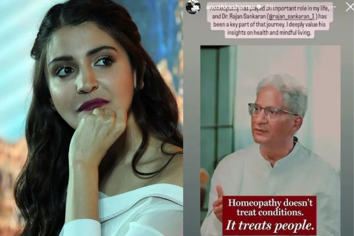 Anushka Sharma's praise for homeopathy and Dr Rajan Sankaran has sparked criticism from doctors and social media users.