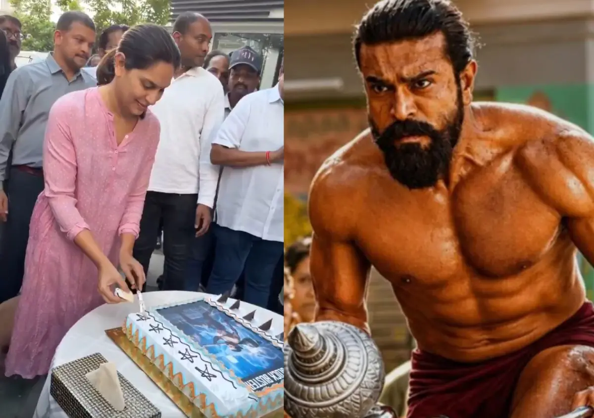 പെഡ്ഡിയുടെ വിജയം ആഘോഷിക്കുന്ന ഉപാസന കൊനിഡേല| Photo: Screengrab