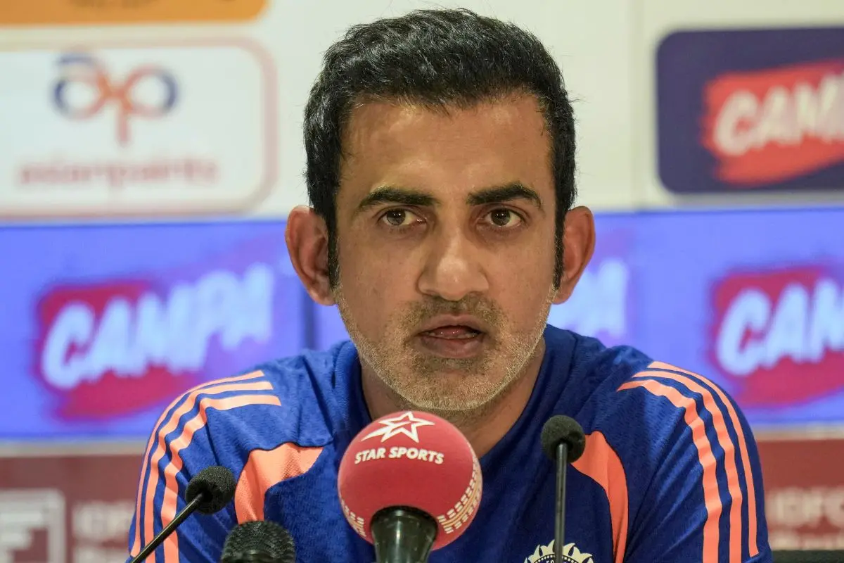 India's head coach Gautam Gambhir addresses a press conference ahead of Test match against Afghanistan in Mullanpur. | Photo: PTI