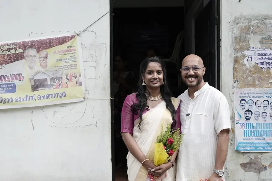 സംഗീതസംവിധായകനും നടനുമായ ആനന്ദ് മധുസൂദനൻ വിവാഹിതനായി; വധു ശ്രീജ വിജയൻ