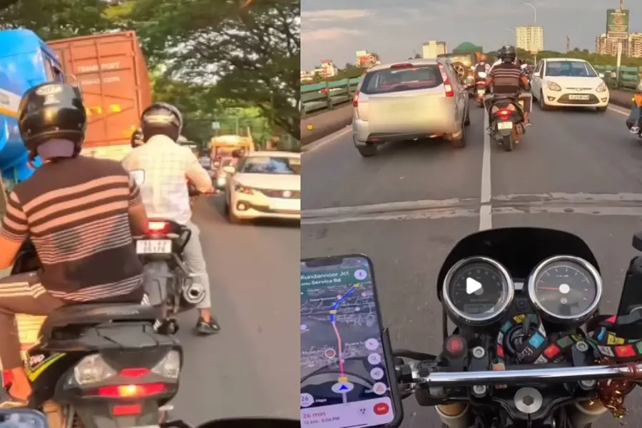 കൊച്ചിയിലെ പ്രീമിയം ഹെൽമറ്റ് ക്രേസ്; റോഡിലെ അച്ചടക്കത്തെ പ്രശംസിച്ച് ഇൻസ്റ്റഗ്രാം വ്ലോഗർ