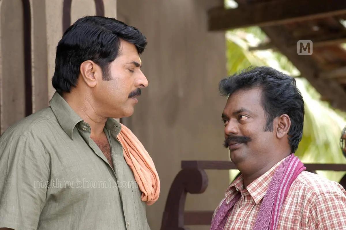 രാപ്പകല്‍ എന്ന ചിത്രത്തില്‍ മമ്മൂട്ടിയും സലിം കുമാറും | Photo: Mathrubhumi