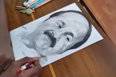 From Mammootty to VD Satheesan : Kerala teen brings celebrity sketches to life