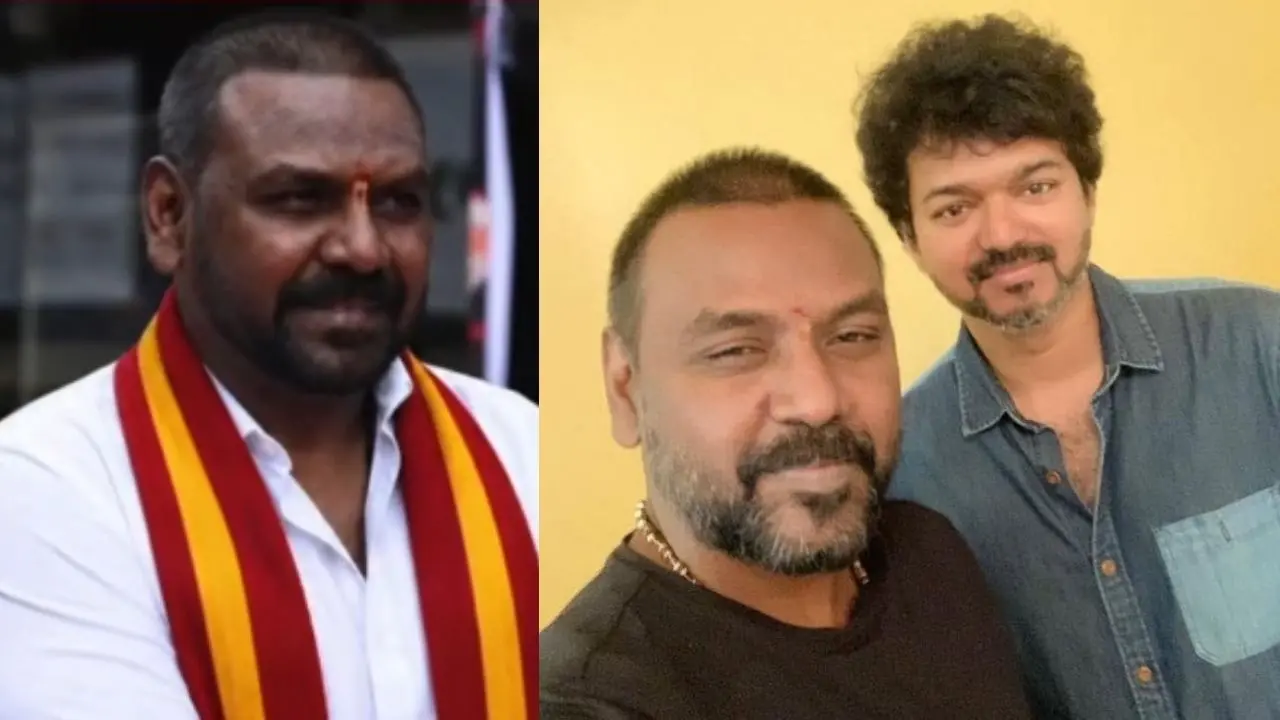 രാഘവ ലോറൻസ് വിജയ്ക്കൊപ്പം | Image credit: @offllawrence FB