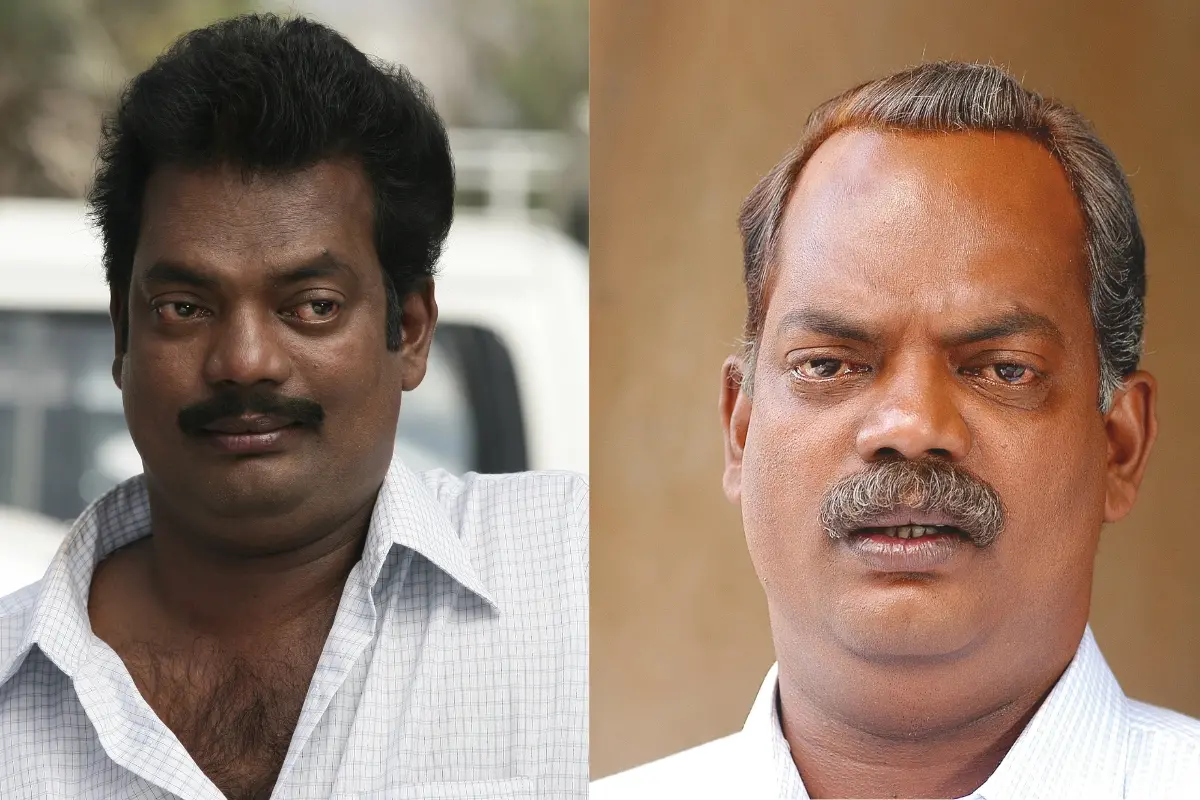 Malayalam actor Salim Kumar in 'Arabikkatha' and 'Achanurangatha Veedu'.