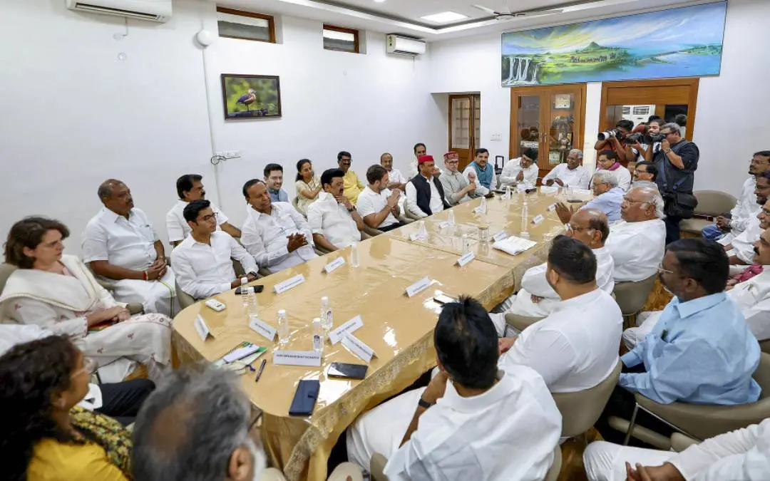 INDIA മുന്നണി യോഗത്തിൽ നിന്ന് (ഫയൽ ചിത്രം) | Photo: PTI