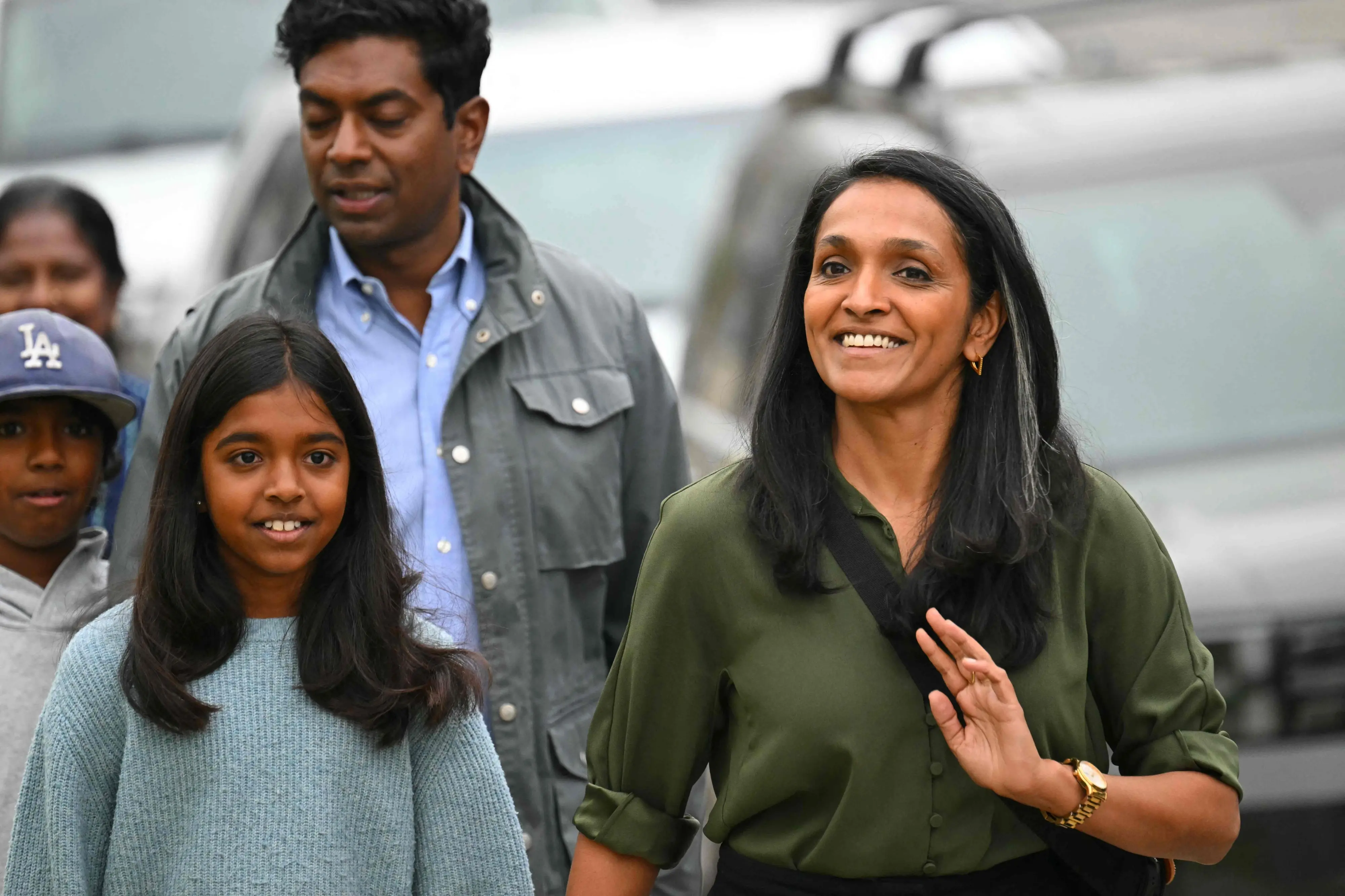 Nithya Raman with her family | Photo: AFP