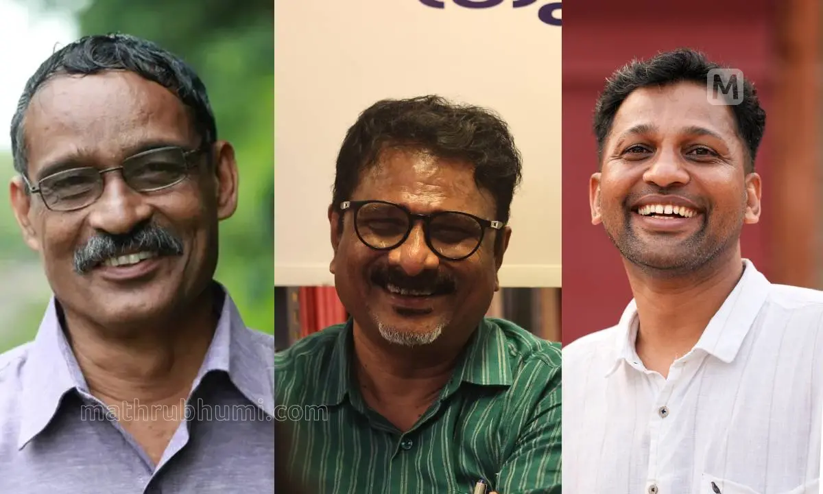 എൻ പ്രഭാകരൻ,പി.എൻ. ഗോപീകൃഷ്‌ണൻ,പി.വി. ഷാജികുമാർ | ഫോട്ടോ: mathrubhumi
