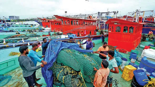 Tamil Nadu fiber boats arrive in Kerala ahead of trawling ban | News ...