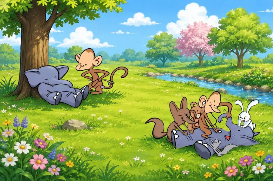 lazy elephant