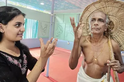 Doctor’s Kathakali debut at 80 after starting lessons at 77, trained by a 24-yr-old teacher