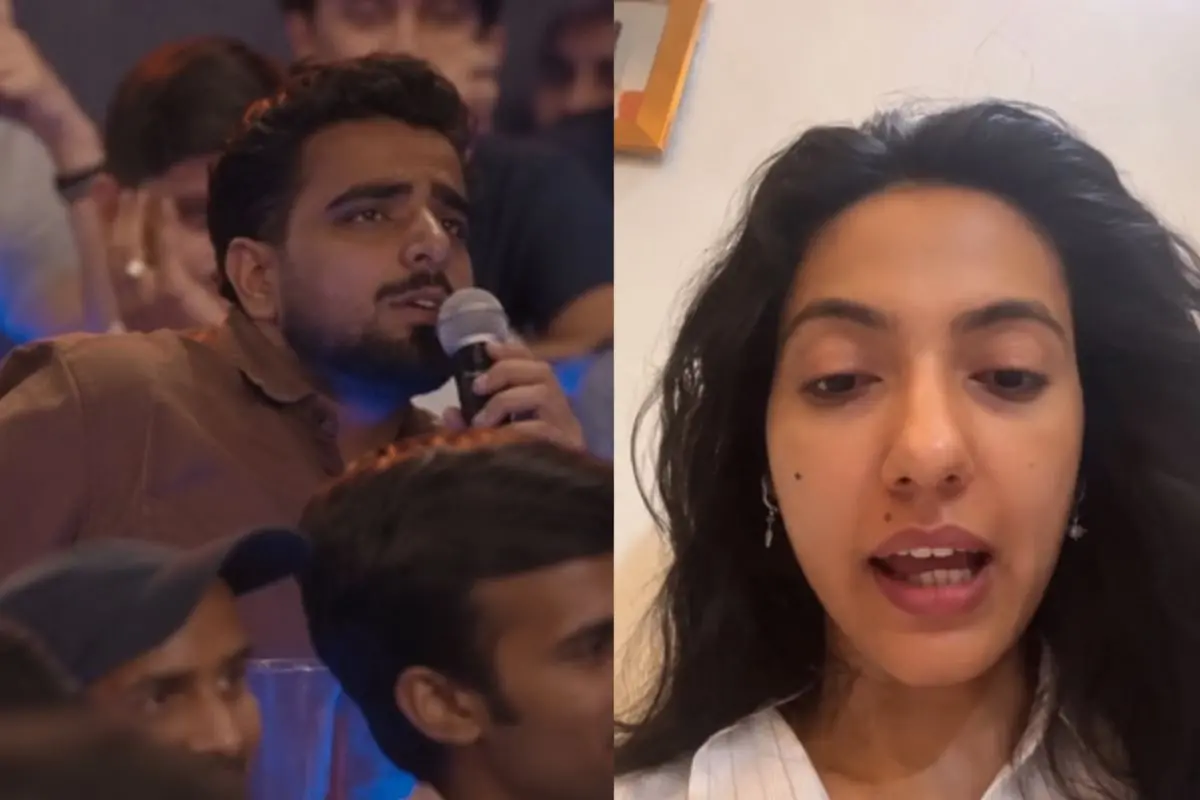 Khushboo Patani reacts to the viral Rs 370 biryani controversy as the stand-up show clip featuring Himanshu Jangra continues to spark outrage on social media. (Screengrab: Instagram)