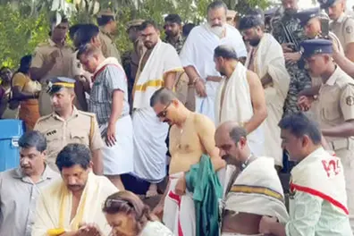 Suresh Gopi steps in to ensure Kottiyoor Darshan for late Cong leader KP Unnikrishnan's wife