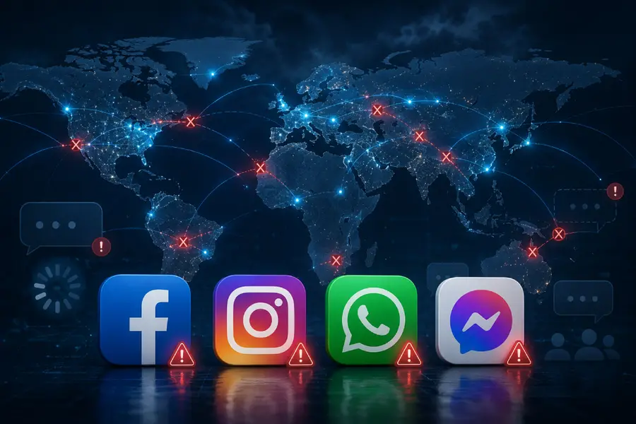 Global Meta platforms outage sparks massive disruption as Facebook, Instagram, Whatsapp and Messenger crash worldwide