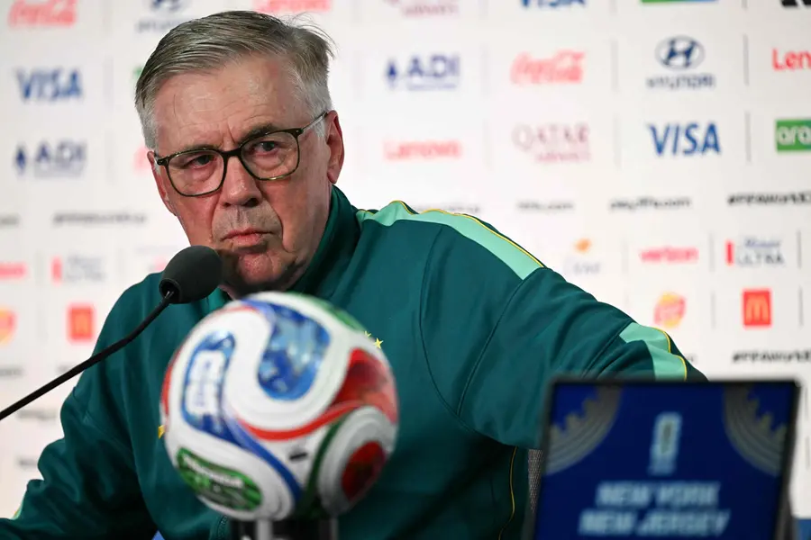 Brazil's Italian head coach Carlo Ancelotti
