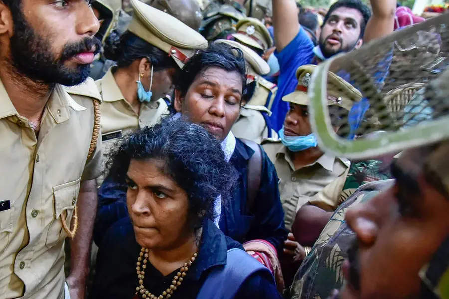 sabarimala protest 2018