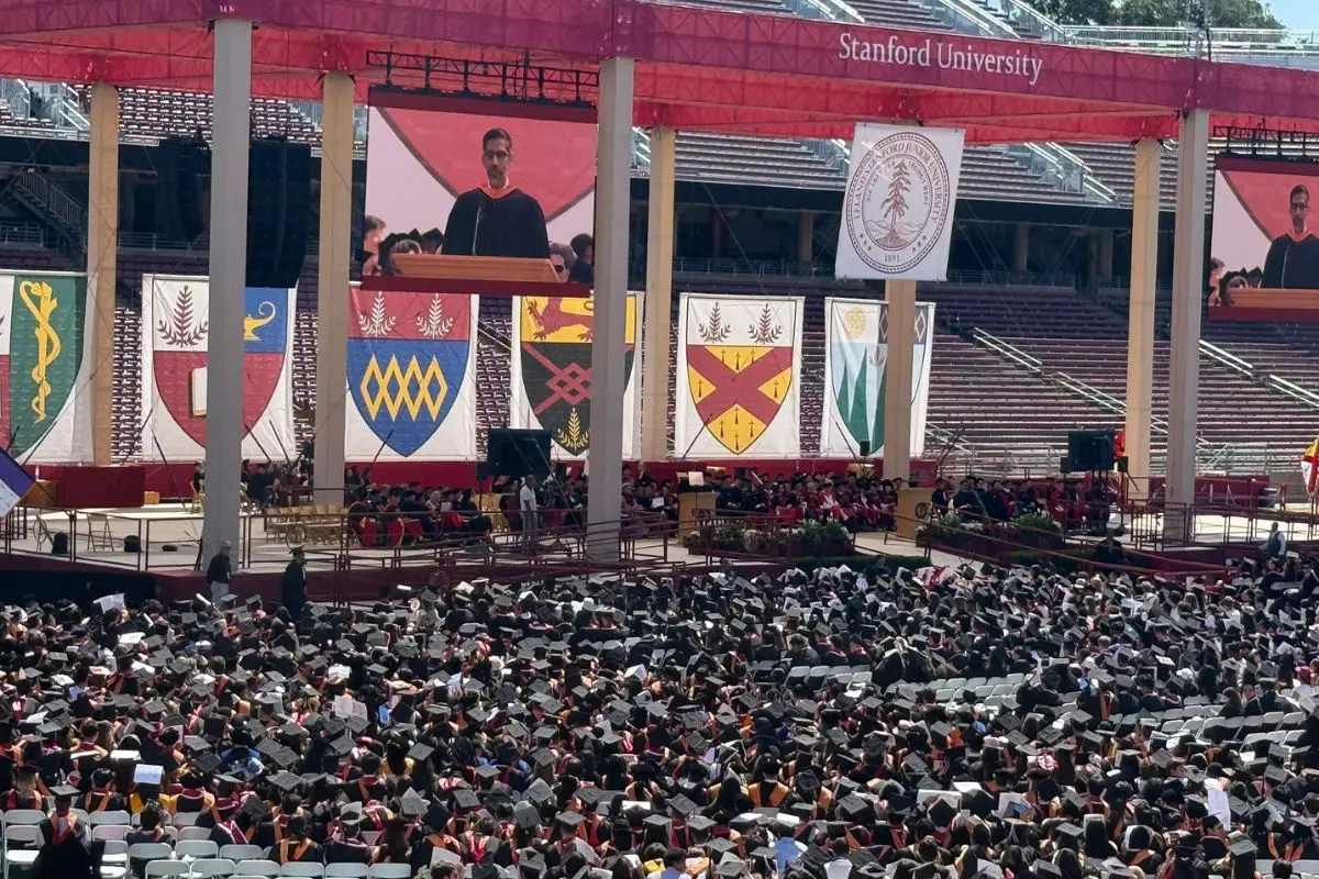 Google CEO Sunder Pichai's speech at Stanford (Photo: X)