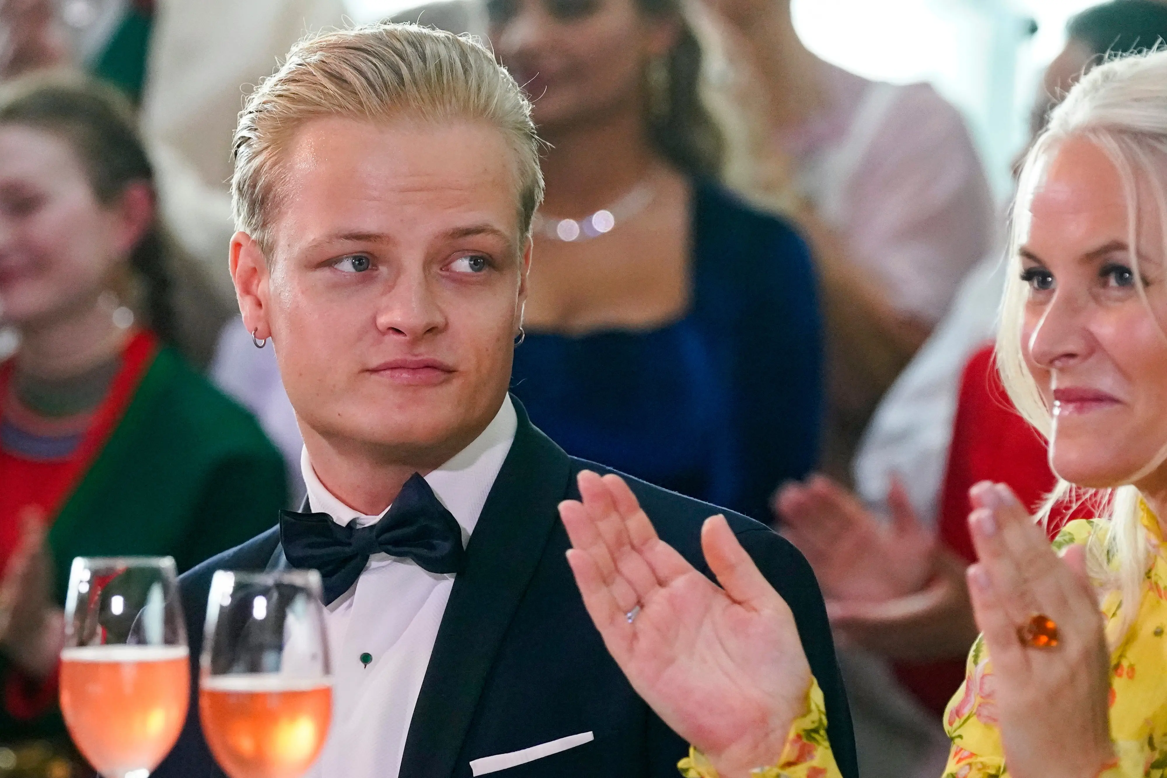 Norway's Marius Borg Hoiby and Crown Princess Mette-Marit | Photo: AP