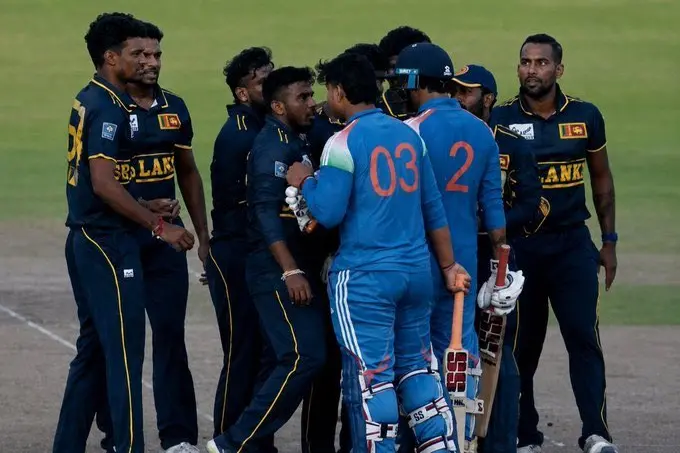Sooryavanshi, Halambage involved in heated exchange after Sri Lanka A beat India A