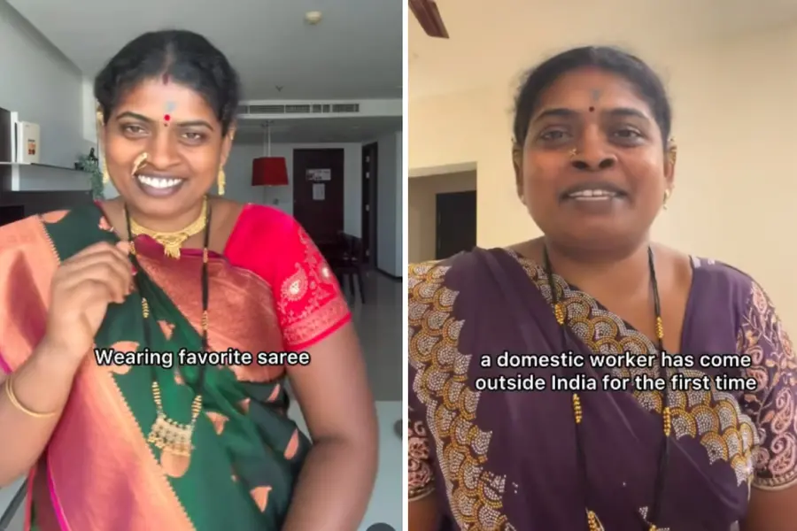 തായ്ലൻഡിലെ തെരുവിൽ ഒരു വീട്ടുജോലിക്കാരിയുടെ ഒറ്റയ്ക്കുള്ള യാത്ര; ഹൃദയം കീഴടക്കി രേഷ്മ