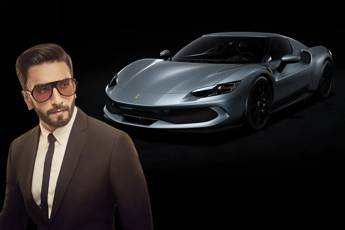രണ്വീര് സിങ്, ഫെരാരി 296 ജിടിബി | Photo: Facebook/Ranveer Singh, Ferrari