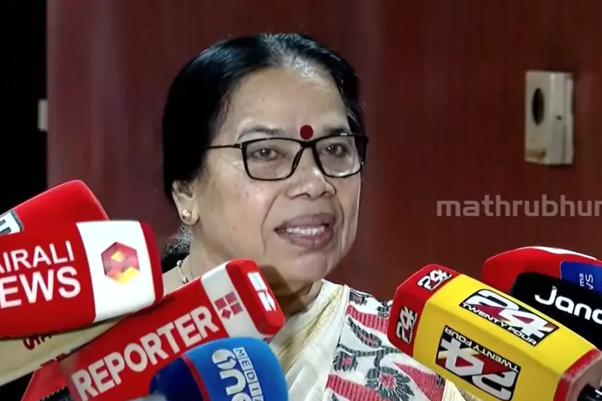 KSRTC സൗജന്യയാത്രയുടെ സമയം മാറ്റണമെന്നാവശ്യപ്പെട്ട് പി.കെ.ശ്രീമതി; അമളി തിരിച്ചറിഞ്ഞതോടെ,’സോറി’