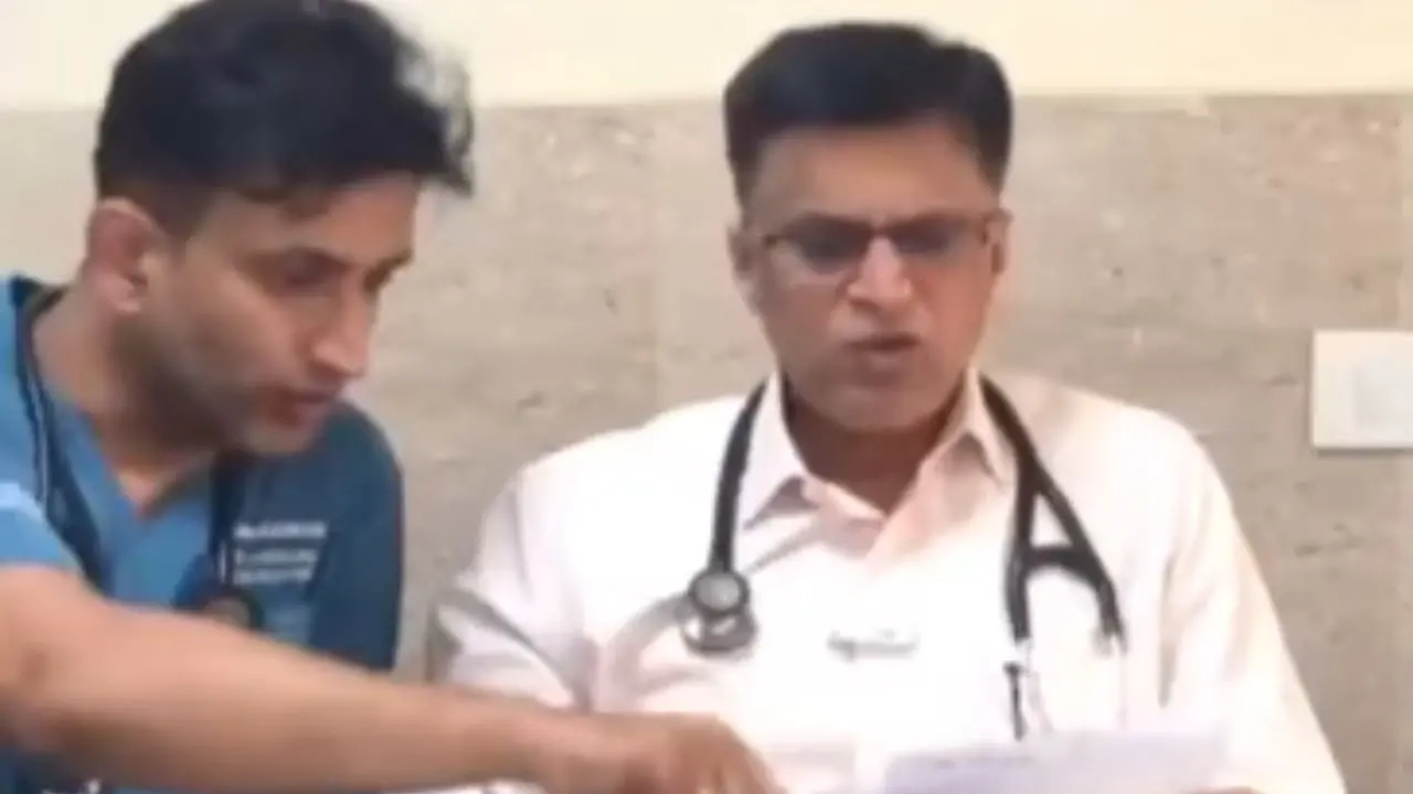 ആശുപത്രി സൂപ്രണ്ട് വാർത്താസമ്മേളനത്തിൽ