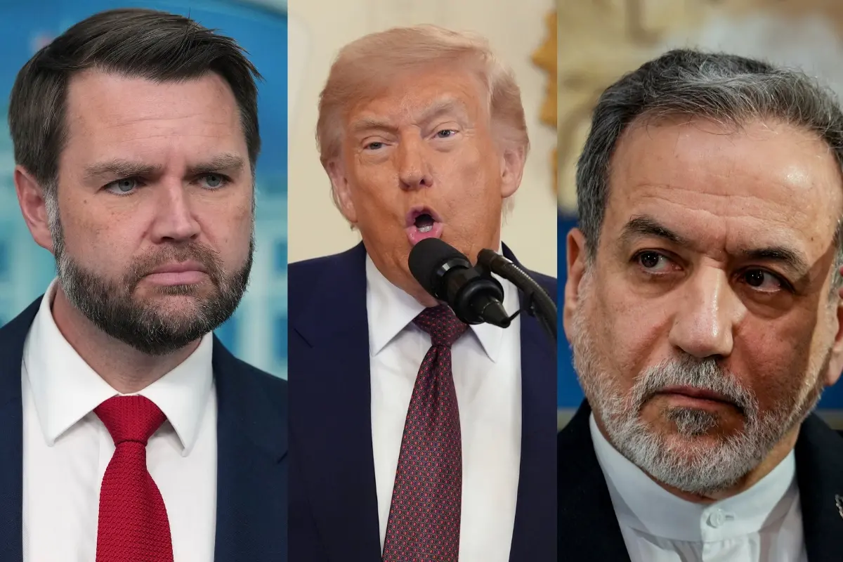 US Vice President JD Vance, US President Donald Trump and Iranian Foreign Minister Abbas Araghchi.| Photo: AFP
