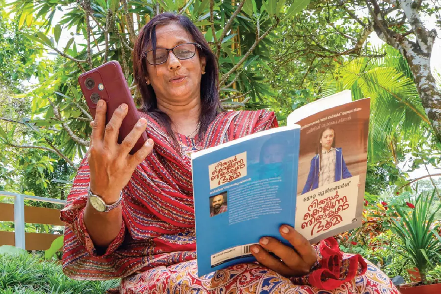 Hilda John from Chandanapalli brings light of literature to the visually challenged through dedicated audio reading