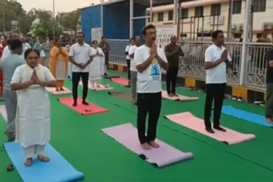 Yogandhra 2026: Vijayawada hosts mega yoga session ahead of International Yoga Day