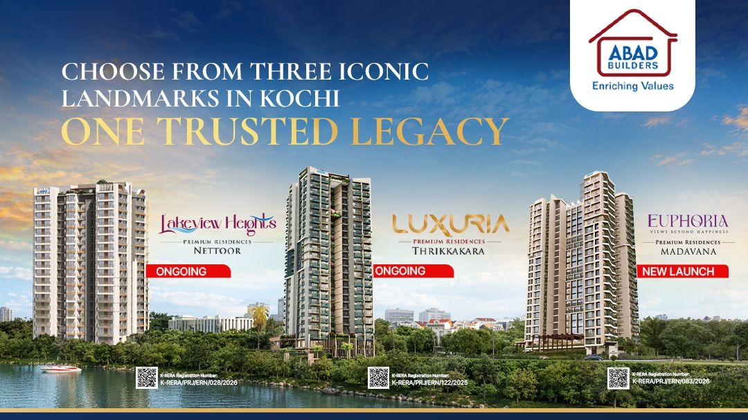 Abad Builders with premium lifestyle apartments that ensure unlimited luxury