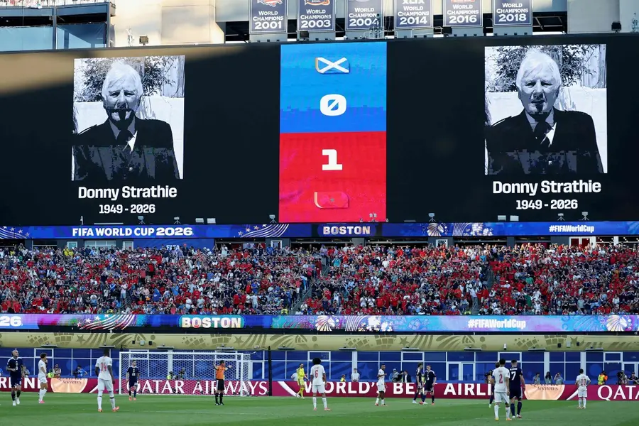 Donny Strathie tribute Scotland vs Morocco