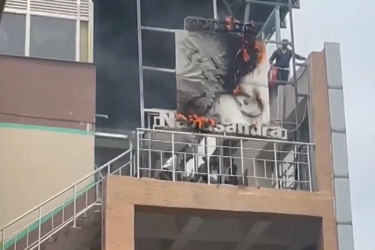 Fire incident at Nagasandra Metro Station